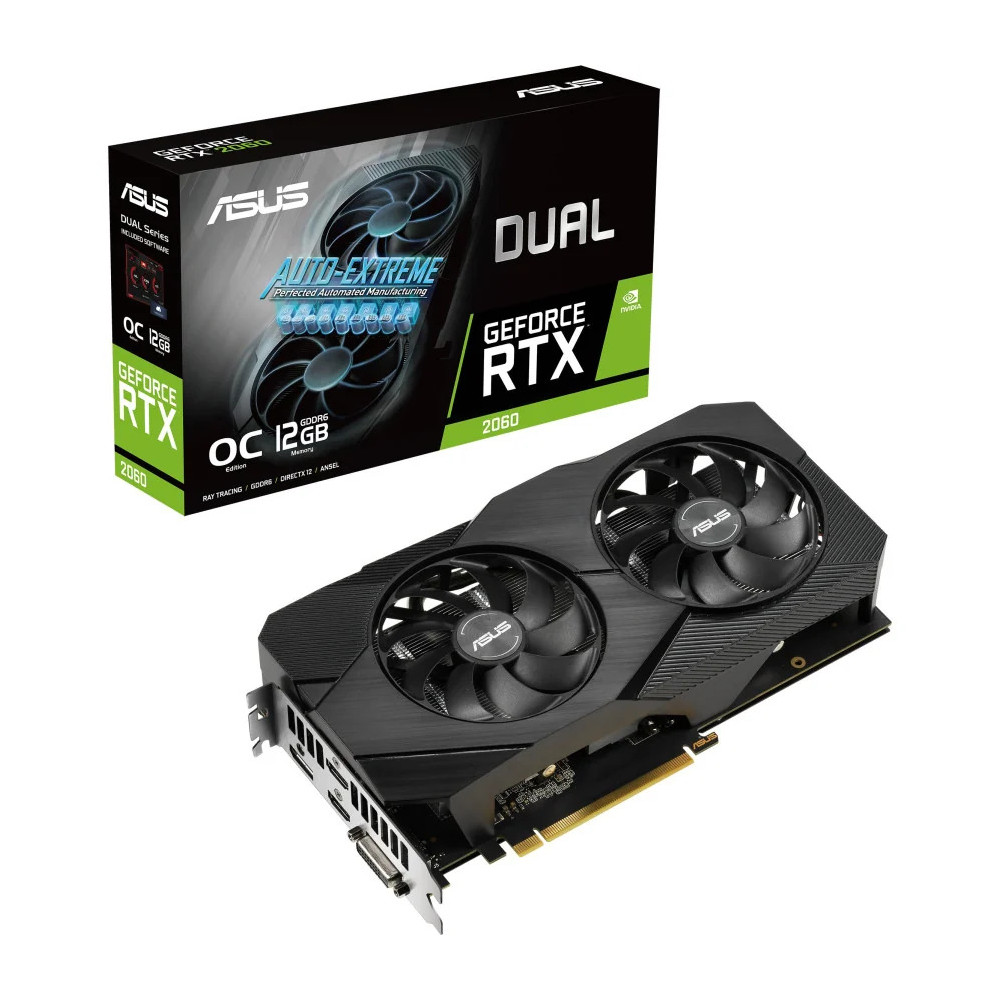 CARTE GRAPHIQUE ASUS DUAL GEFORCE RTX 2060 EVO OC EDITION (90YV0CH7-M0NA00)