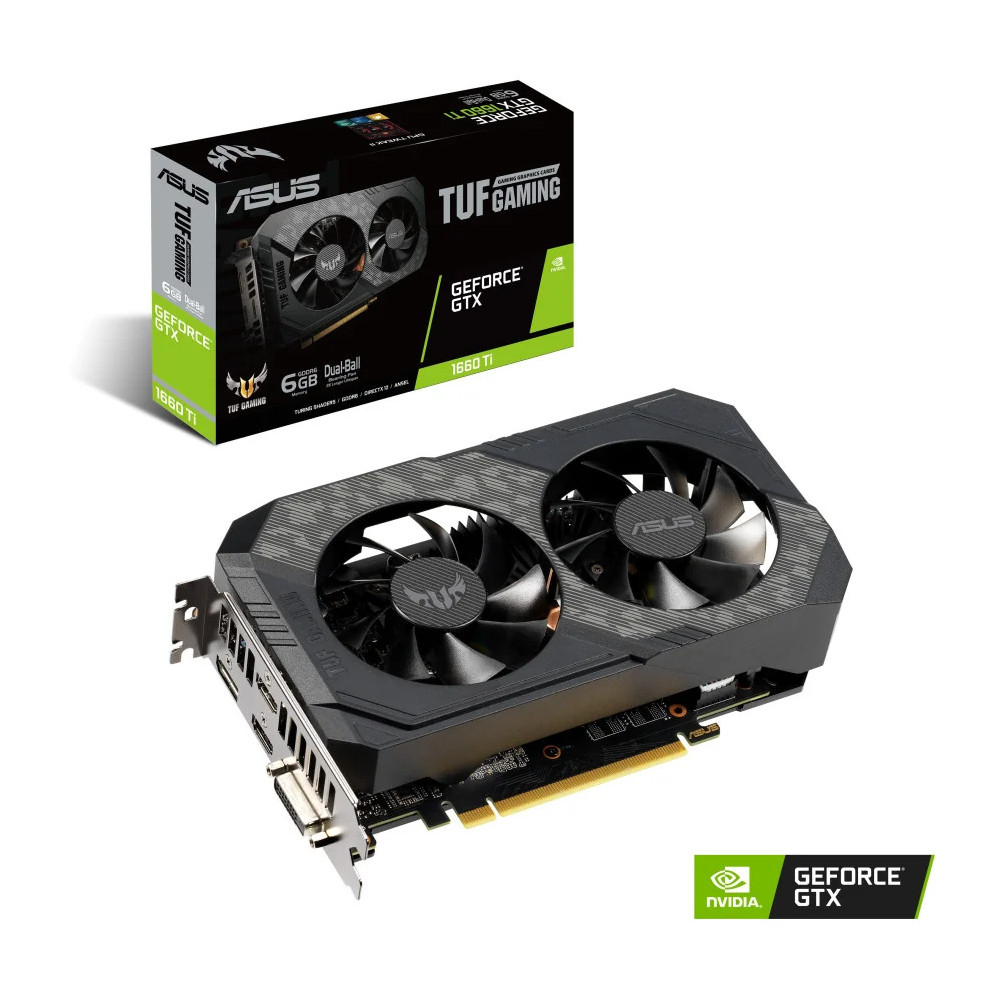 Carte Graphique NVIDIA TUF-GTX1660TI-6G-EVO-GAMING (90YV0CT8-M0NA00)
