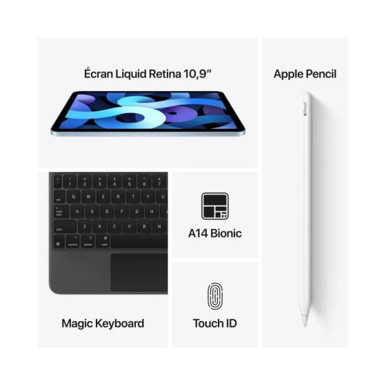 APPLE IPAD AIR 4 10.9 POUCES WI-FI 64 GO (MYFN2NF/A)