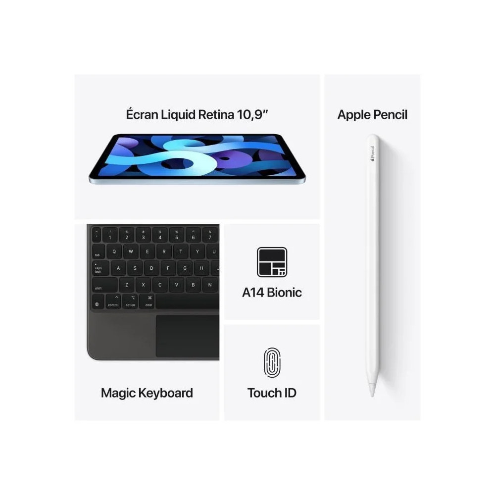 APPLE IPAD AIR 4 10.9 POUCES WI-FI 64 GO (MYFN2NF/A)