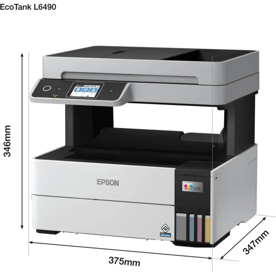 EPSON ECOTANK L6490 IMPRIMANTE MULTIFONCTION À RÉSERVOIRS RECHARGEABLES (C11CJ88404)