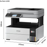 EPSON ECOTANK L6490 IMPRIMANTE MULTIFONCTION À RÉSERVOIRS RECHARGEABLES (C11CJ88404)