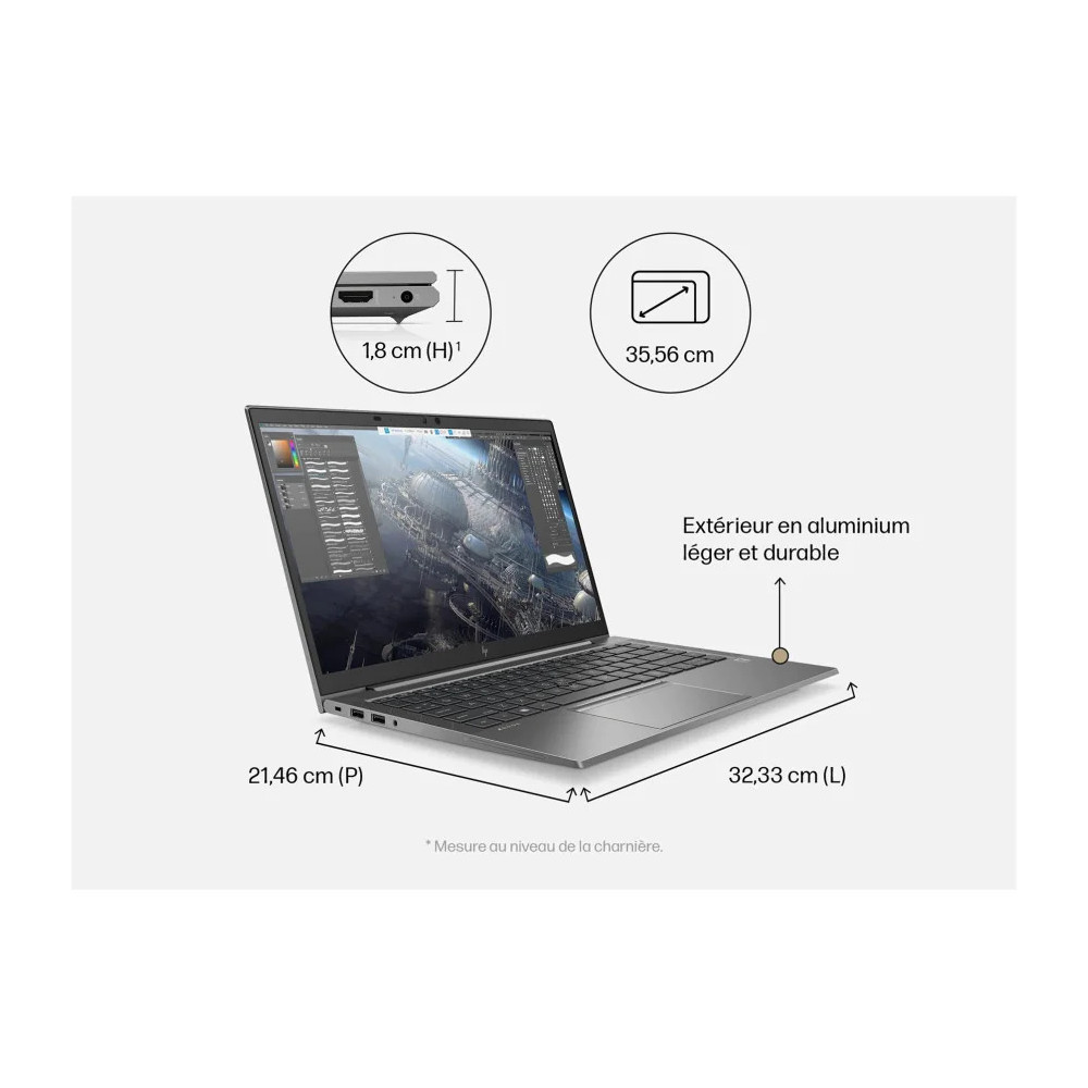 STATION DE TRAVAIL MOBILE HP ZBOOK FIREFLY 14 G8 (2C9Q1EA)