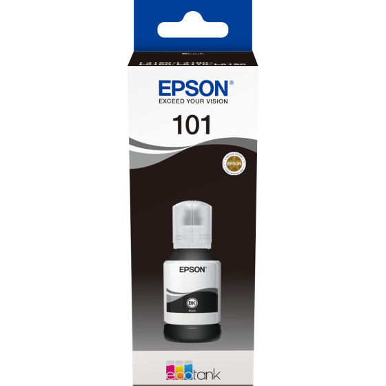 EPSON 101 NOIR - BOUTEILLE D'ENCRE EPSON ECOTANK D'ORIGINE (C13T03V...
