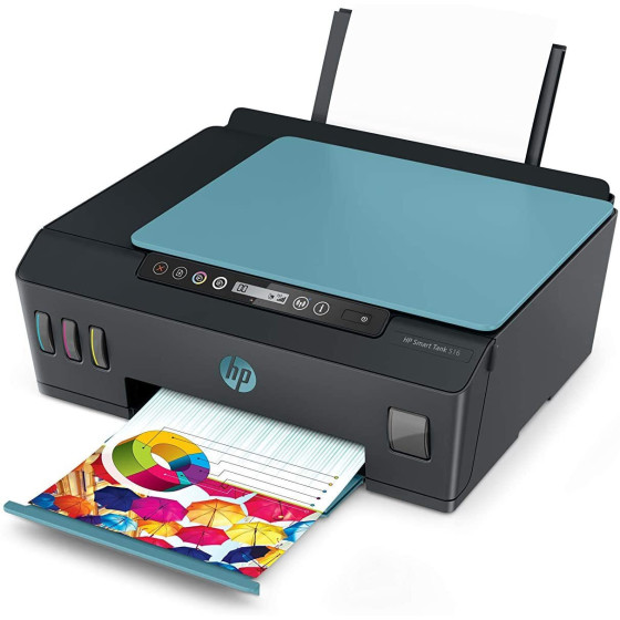 IMPRIMANTE MULTIFONCTION À RÉSERVOIRS RECHARGEABLES HP SMART TANK 516 (3YW70A)