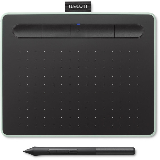 TABLETTE GRAPHIQUE WACOM INTUOS PETITE - USB & BLUETOOTH - COULEUR PISTACHE (CTL-4100WLE-S)