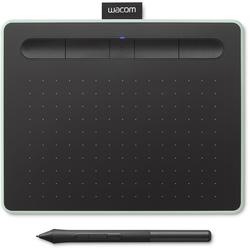 TABLETTE GRAPHIQUE WACOM INTUOS PETITE - USB & BLUETOOTH - COULEUR PISTACHE (CTL-4100WLE-S)