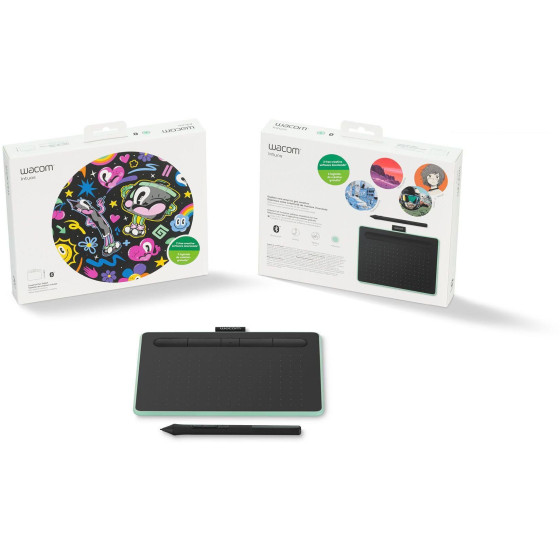 TABLETTE GRAPHIQUE WACOM INTUOS PETITE - USB & BLUETOOTH - COULEUR PISTACHE (CTL-4100WLE-S)