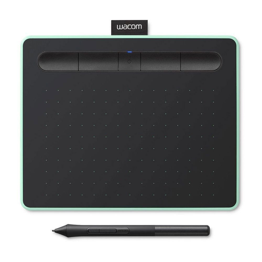 TABLETTE GRAPHIQUE WACOM INTUOS PETITE - USB & BLUETOOTH - COULEUR PISTACHE (CTL-4100WLE-S)